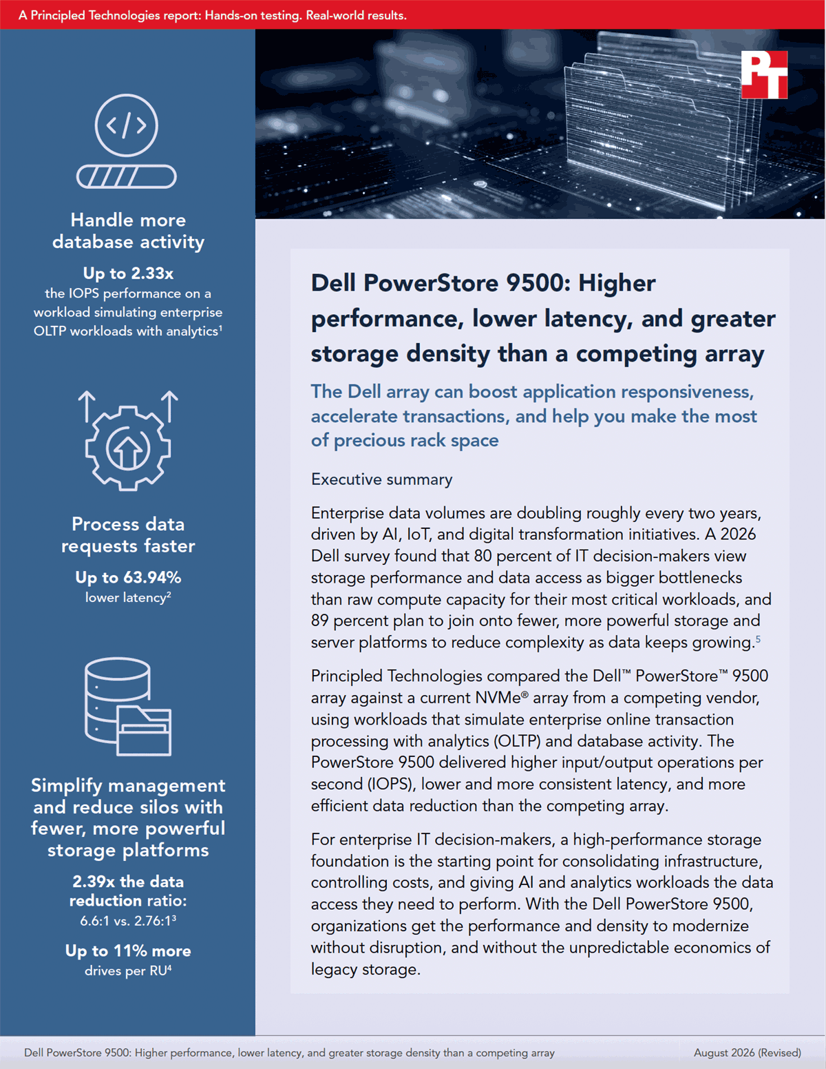 High performance, low latency, greater efficiency: how the Dell PowerStore 9500 array enhances any modern data center